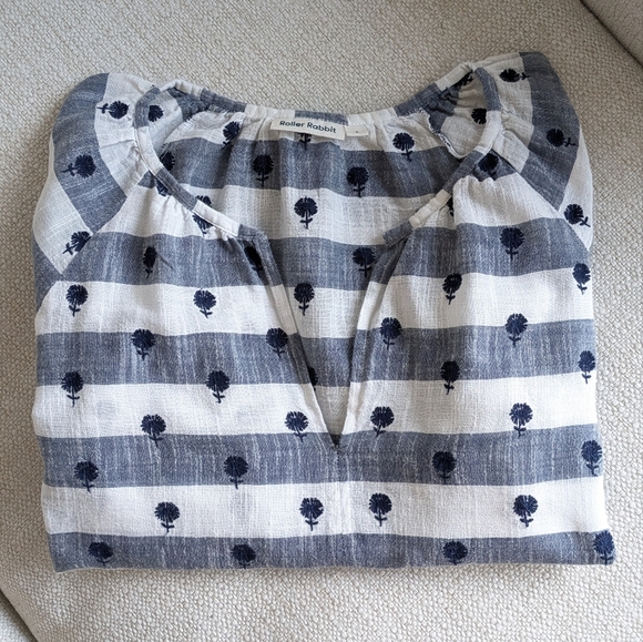Roller Rabbit Malm Top, Bola Stripe - Picture 6 of 6